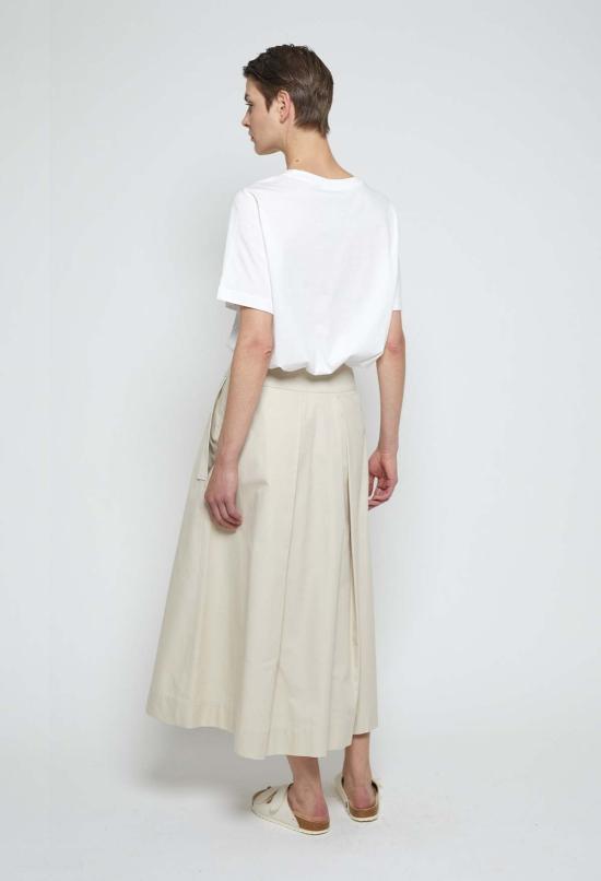  율리아 옌츠슈 롱 스커트 줄리아 젠츠쉬 윤 경량 코튼 트윌 볼륨 스커트 에크루 - JULIA JENTZSCH