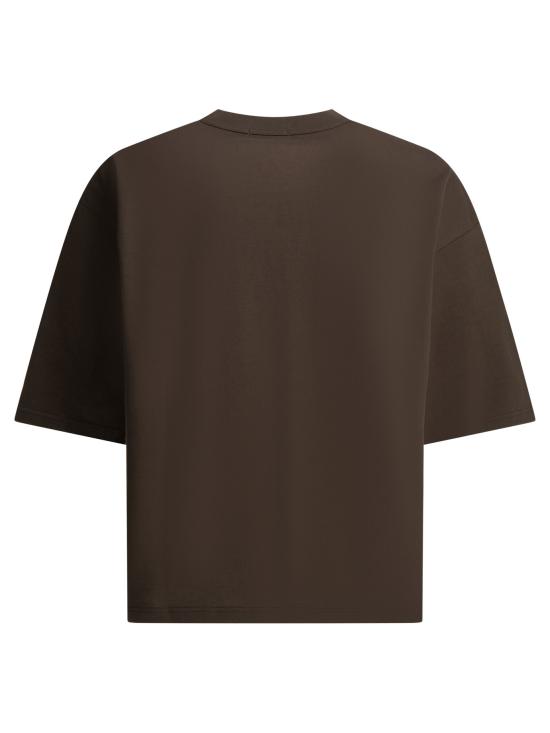 26SS 꼼데가르송 반팔 티셔츠 HQ T004 S262 BROWN X BEIGE Brown - COMME DES GARCONS