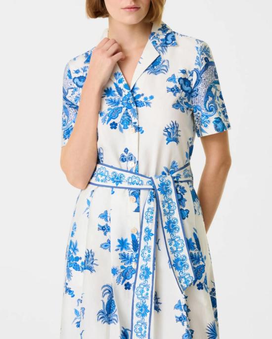  emporio sirenuse 롱 원피스 엠포리오 시레누세 클라우디아 드레스 블루 친츠 프린트 - OTHER BRANDS