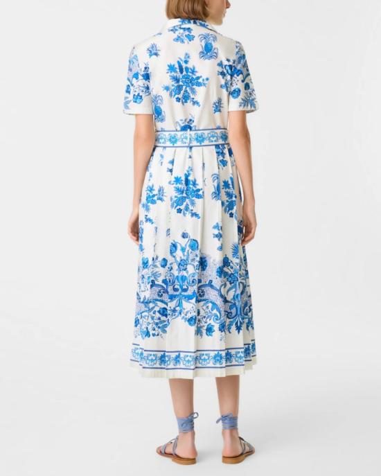  emporio sirenuse 롱 원피스 엠포리오 시레누세 클라우디아 드레스 블루 친츠 프린트 - OTHER BRANDS