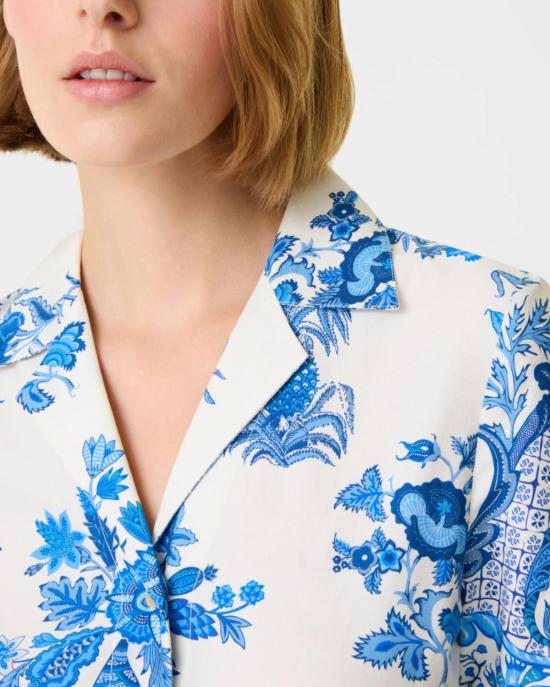  emporio sirenuse 롱 원피스 엠포리오 시레누세 클라우디아 드레스 블루 친츠 프린트 - OTHER BRANDS