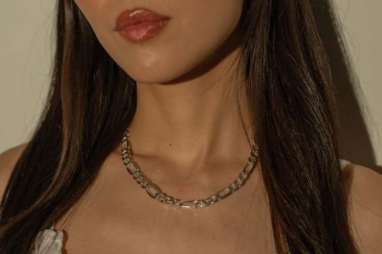  Milk & Rose 네크리스 밀크앤로즈 청키 피가로 체인 목걸이 - OTHER BRANDS