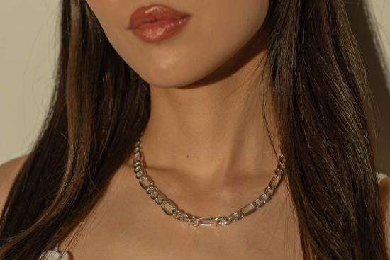  Milk & Rose 네크리스 밀크앤로즈 청키 피가로 체인 목걸이 - OTHER BRANDS