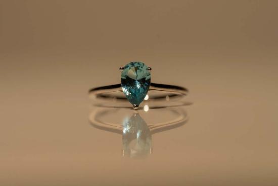  Milk & Rose 반지 밀크 & 로즈 드롭 센터스톤 링 - OTHER BRANDS