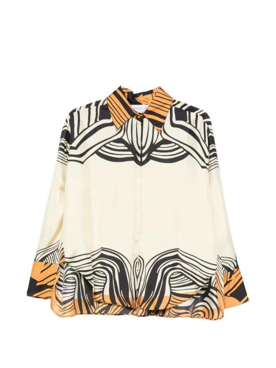 26SS 라쿠엘 디니즈 블라우스 A003007 00703 IVORY BLACK TANGERINE