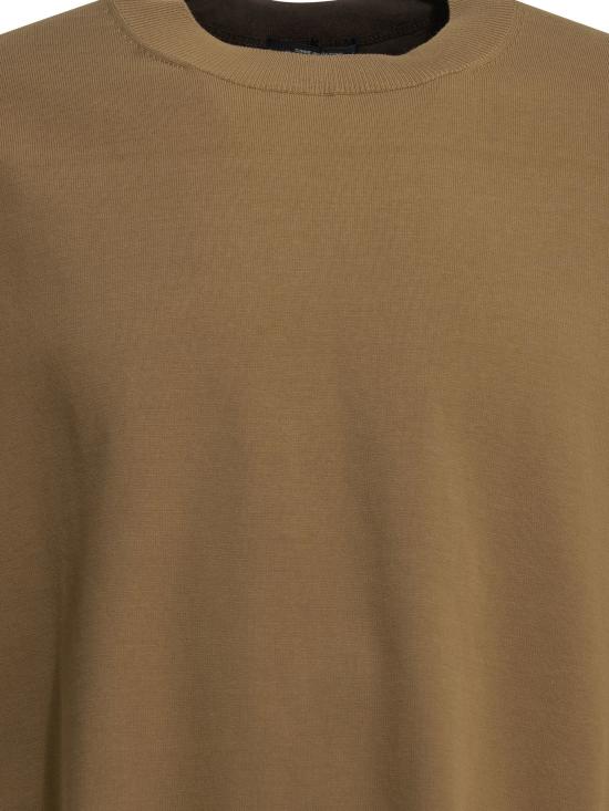 26SS 꼼데가르송 반팔 티셔츠 HQT004S262BROWNXBEIGE - COMME DES GARCONS