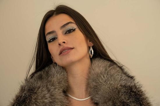  Milk & Rose 이어링 밀크앤로즈 플루이드 아이콘 후프 실버 - OTHER BRANDS