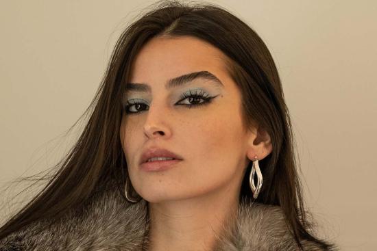  Milk & Rose 이어링 밀크앤로즈 플루이드 아이콘 후프 실버