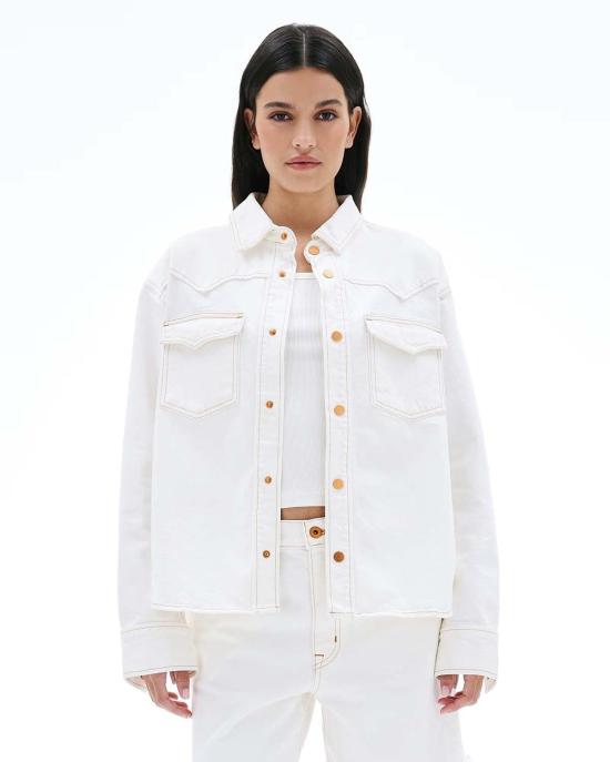  실버레이크 데님 자켓 캐시디 데님 셔츠 재킷