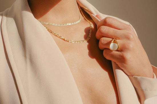  Milk & Rose 목걸이/팬던트 밀크앤로즈 그릭 플랫 체인 - OTHER BRANDS