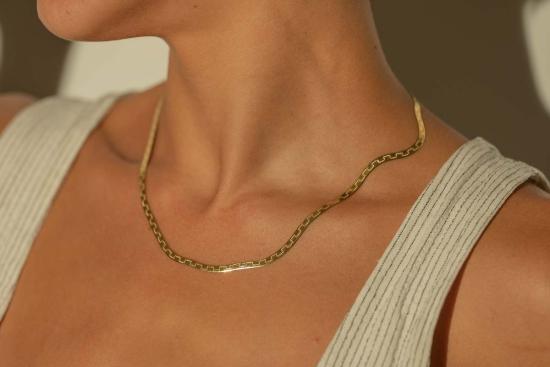  Milk & Rose 목걸이/팬던트 밀크앤로즈 그릭 플랫 체인