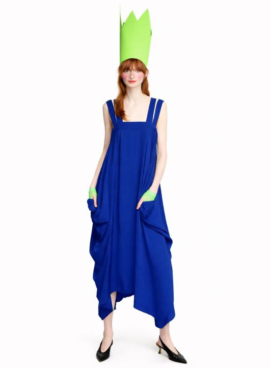  메그 롱 원피스 아멜리아 포 스트랩 드레스