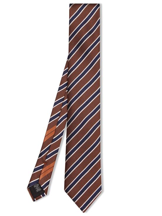 26SS 에르메네질도제냐 넥타이 Z3C36TA3 1P8 VJC Brown