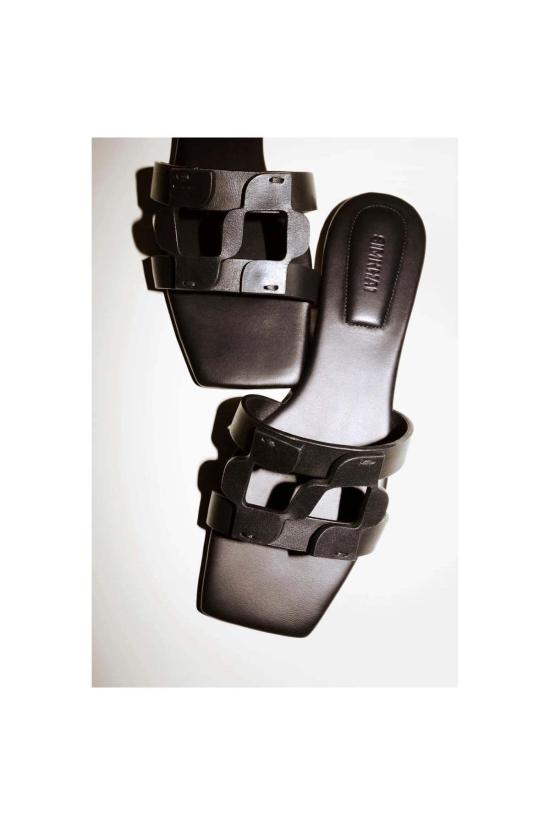  조나단 심카이 뮬/슬리퍼 모노그램 플랫 슬라이드 - JONATHAN SIMKHAI