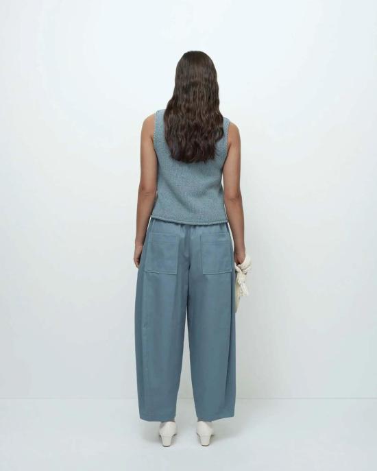  미정박 민소매 티셔츠 박미정 보트넥 니트 탱크탑 - MIJEONG PARK