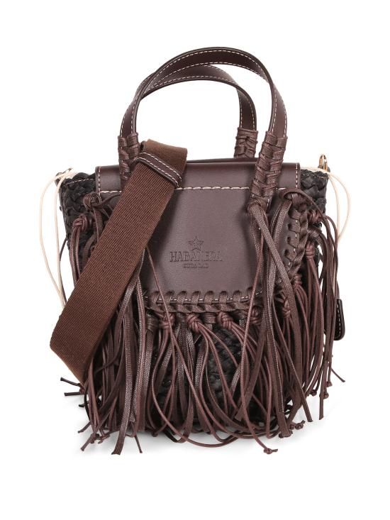 26SS 쿠바 랩 토트백 HABANERA FRINGES EBONY Brown