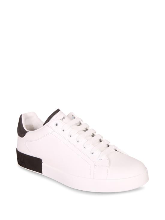 26SS 돌체앤가바나 포르토피노 라이트 카프스킨 스니커즈 CS2278 AF218 89697 White - DOLCE & GABBANA