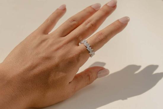  Milk & Rose 반지 밀크 앤 로즈 아이스 크리스탈 링 실버