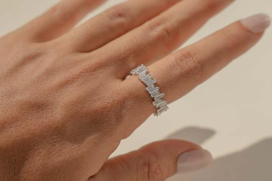  Milk & Rose 반지 밀크 앤 로즈 아이스 크리스탈 링 실버 - OTHER BRANDS