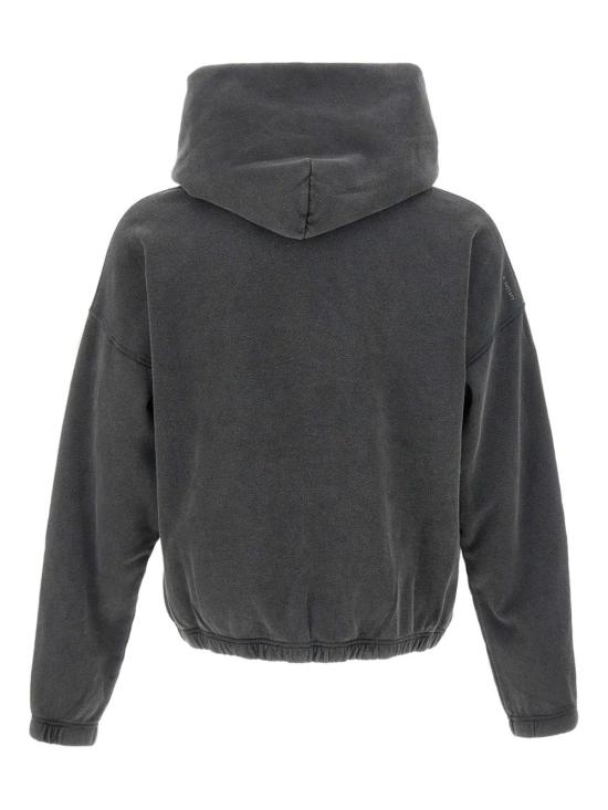 26SS 새티스파이 후드 티셔츠 11046 00A02 Aged black sab - SATISFY