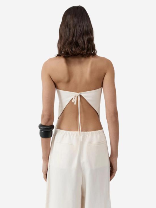  세인트아그니 민소매 티셔츠 St. Agni 스트랩리스 룰로 타이 탑 - ST.AGNI