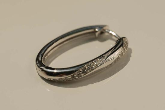  Milk & Rose 이어링 내 가게 캔디 케인 후프 - OTHER BRANDS