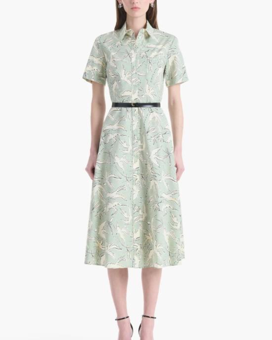  알투자라 롱 원피스 Altuzarra Kiera 드레스 데저트 세이지 버드 - ALTUZARRA