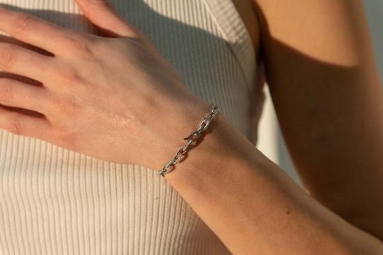  마이 스토어 팔찌 밀크 앤 로즈 글램 체인 브레이슬릿 - MY STORE