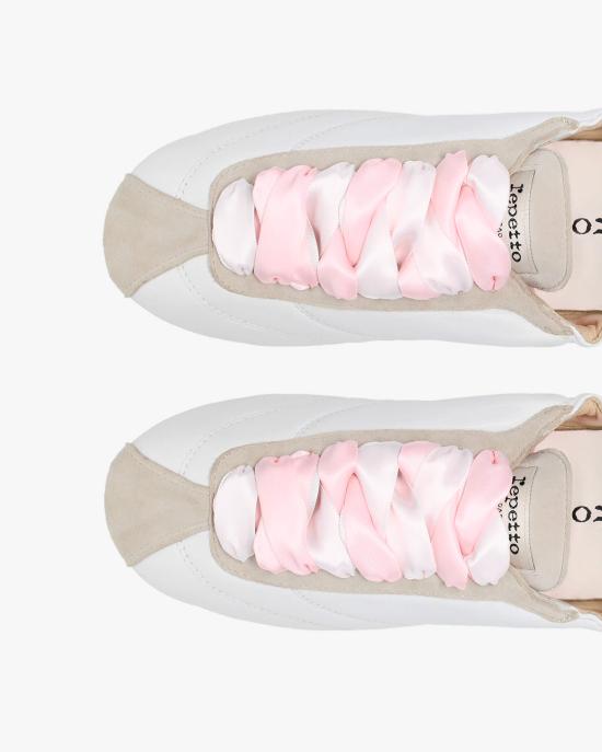 26SS 레페토 테니스 실크 스니커즈 V4230MCVD050 WHITE DOM - REPETTO