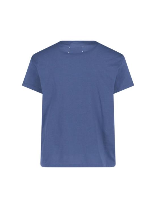 26SS 마르지엘라 디스토티드 로고 티셔츠 S30GC0701 S22816 469 BLUE DOM - MAISON MARGIELA