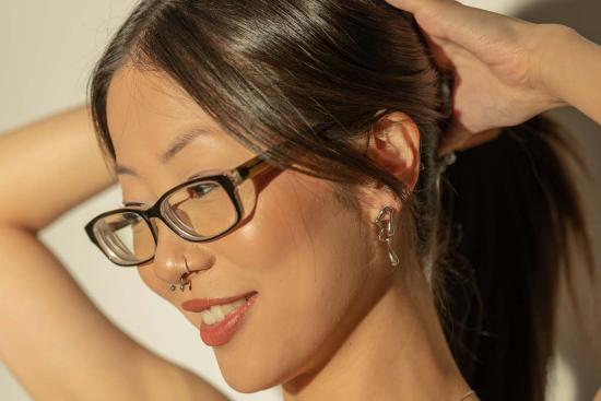  Milk & Rose 이어링 밀크 & 로즈 드립 드롭