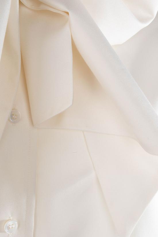 26SS 셀린느 크롭 라발리에르 셔츠 RC0950H25 01RD CRAIE - CELINE