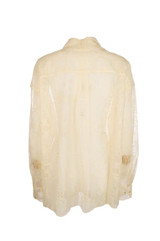 26SS 에르마노 설비노 셔츠 D482K731UCX 20812 Naturale - ERMANNO SCERVINO