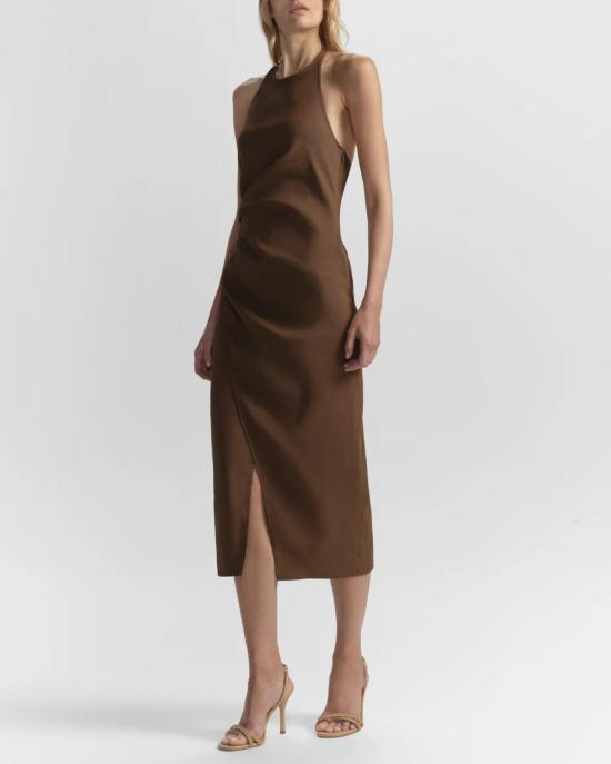  에이엘씨 롱 원피스 A.L.C. 실비 드레스 밀크 초콜릿 - A.L.C.