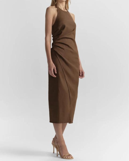  에이엘씨 롱 원피스 A.L.C. 실비 드레스 밀크 초콜릿 - A.L.C.