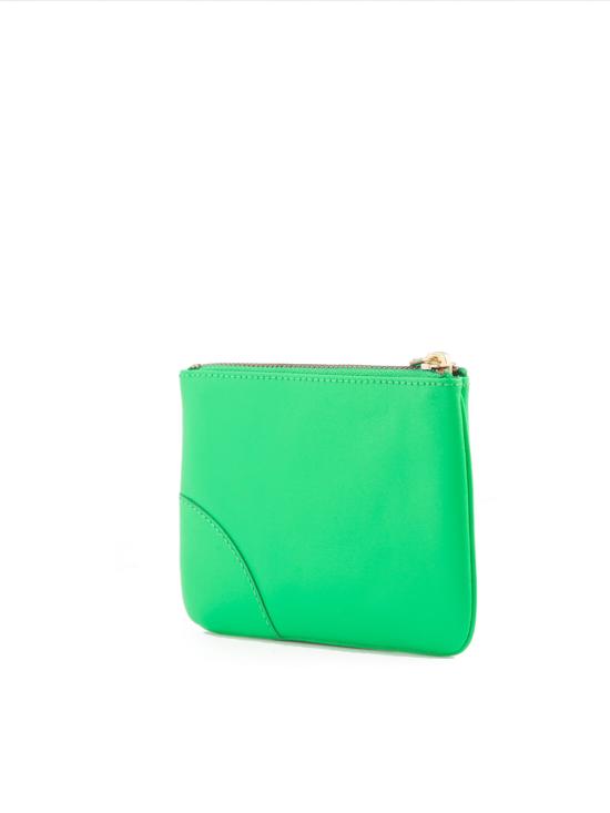 26SS 꼼데가르송 클래식 레더 라인 파우치 SA8100 GREEN - COMME DES GARCONS