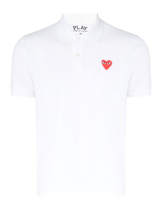 26SS 꼼데가르송 폴로 티셔츠 P1T006 WHITE