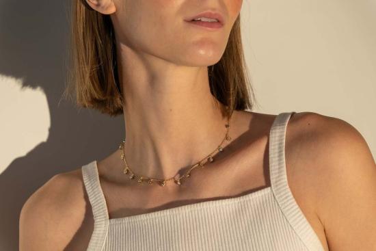  Milk & Rose 목걸이/팬던트 밀크 앤 로즈 드립피 젬 목걸이 - OTHER BRANDS