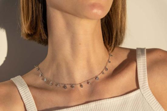  Milk & Rose 목걸이/팬던트 밀크 앤 로즈 드립피 젬 목걸이