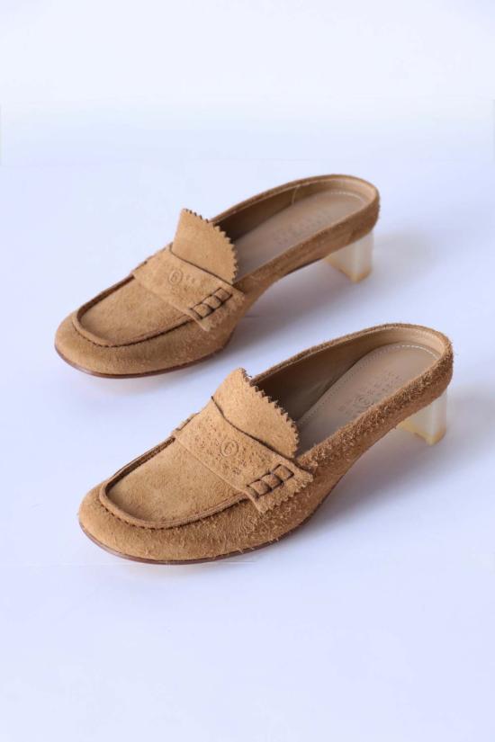  MM6 메종마르지엘라 뮬/슬리퍼 Mm6 메종 마르지엘라 스윙 토 가죽 - MM6 MAISON MARGIELA