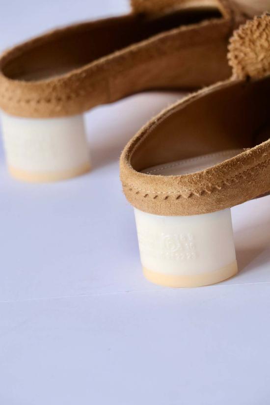  MM6 메종마르지엘라 뮬/슬리퍼 Mm6 메종 마르지엘라 스윙 토 가죽 - MM6 MAISON MARGIELA