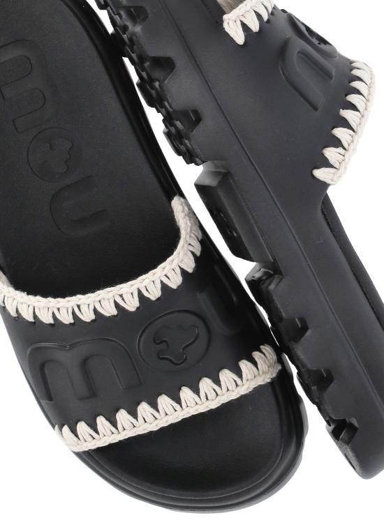 26SS 모우 뮬/슬리퍼 MUSW661000N BKWH - MOU