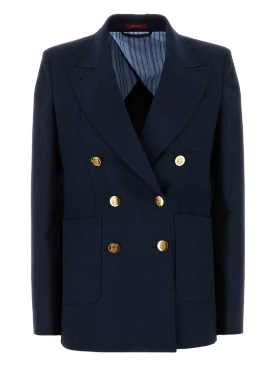  구찌 더블 브레스트 코튼 자켓 818203Z7AJZ 4264 BLU BENEROBL 4264 BLU BE NERO BL