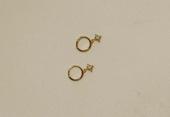  Milk & Rose 이어링 마이 스토어 쁘띠 다이아몬드 후프 싱글 - OTHER BRANDS