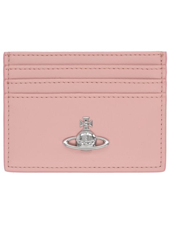 26SS 비비안웨스트우드 메탈 ORB로고 카드 지갑 54030004W S0026 G405 PINK DOM