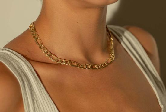  Milk & Rose 네크리스 밀크앤로즈 청키 피가로 체인 목걸이