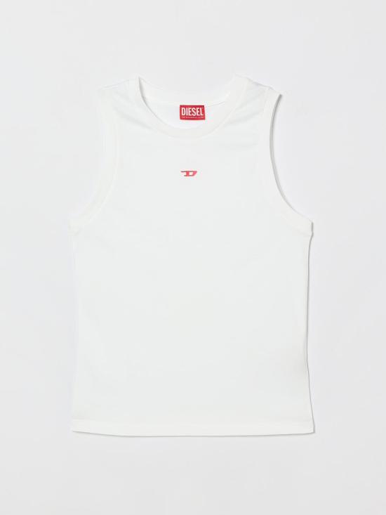 26SS [키즈] 디젤 티셔츠 J027700CATM K100 White