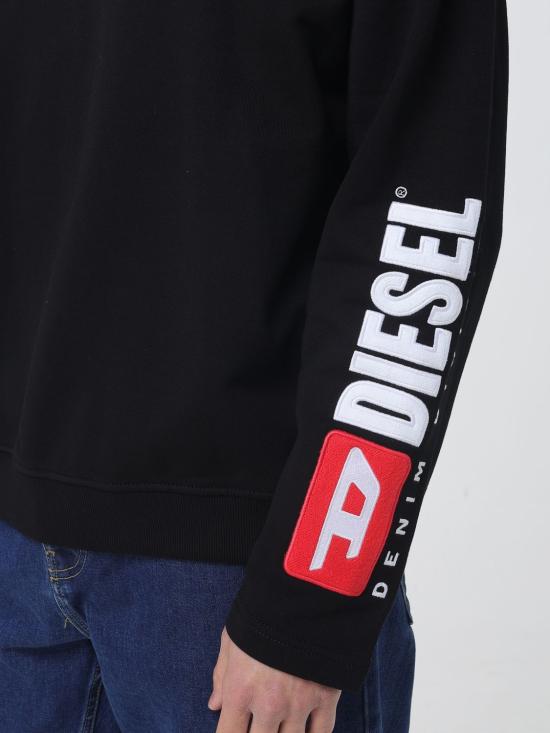 26SS 디젤 s-boxt-nc-div 긴팔 티셔츠 A200250GEAD 9XX Black - DIESEL