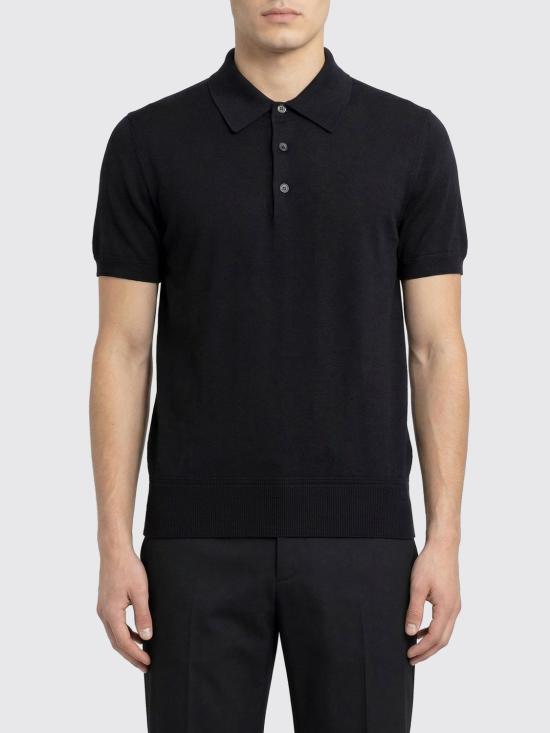 26SS 톰포드 폴로 티셔츠 KPS035YMC040 NAA Black