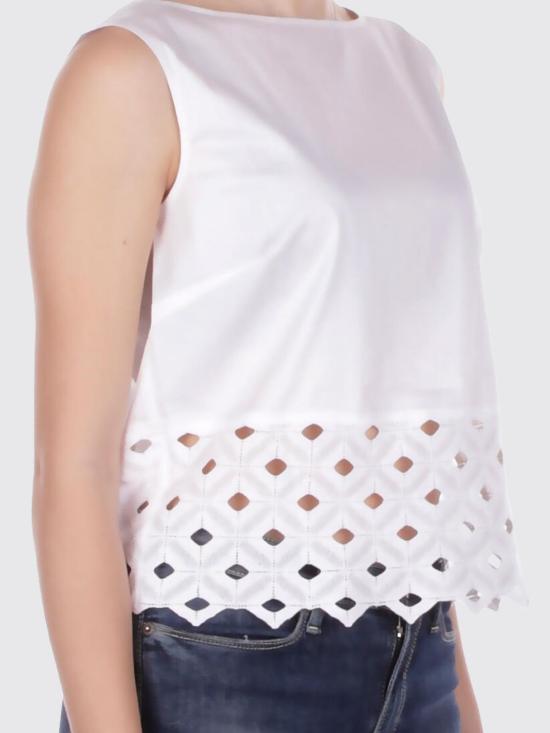 26SS 막스마라 민소매 티셔츠 2616161039600 001 White - MAX MARA